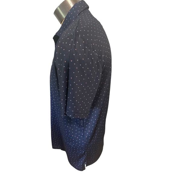 Callaway OptiDri Mens Larfe Navy Blue Short Sleeve Polo - Picture 2 of 5